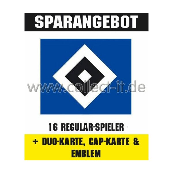 Mannschafts-Paket mit Duo-Karte, Cap-Karte & Emblem - Hamburger SV - Saison 2014/15 - Saison 14/15