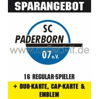 Mannschafts-Paket mit Duo-Karte, Cap-Karte & Emblem -...