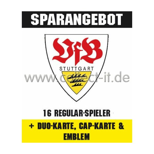 Mannschafts-Paket mit Duo-Karte, Cap-Karte & Emblem - VFB Stuttgart - Saison 2014/15 - Saison 14/15