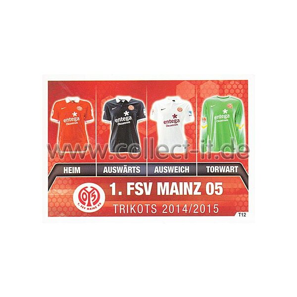 MX-T12 - Trikotkarte 1. FSV Mainz 05 - Spezial Karte - Saison 14/15