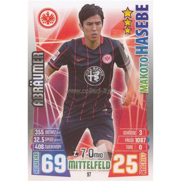 MX-097 - Makoto HASEBE - Abräumer - Saison 15/16