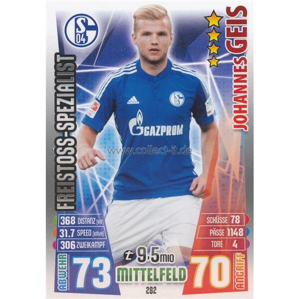 MX-282 - Johannes GEIS - Freistoss-Spezialist - Saison 15/16