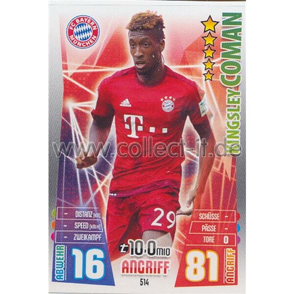 MX-514 - Kingsley Coman - Neue Transfers - Saison 15/16