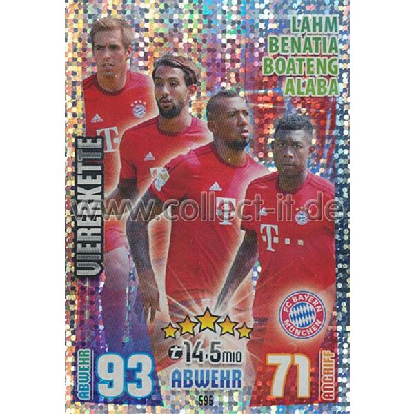 MX-595 - Lahm, Benatia, Boateng und Alaba - Viererkette - Saison 15/16