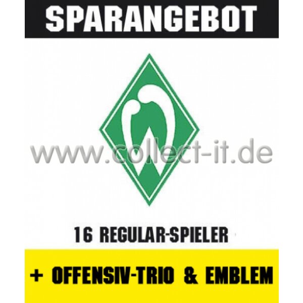 Mannschafts-Paket mit Offensiv-Trio & Emblem - SV Werder Bremen - Saison 2015/16