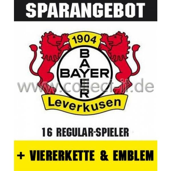 Mannschafts-Paket mit Viererkette & Emblem - Bayer 04 Leverkusen - Saison 2015/16