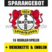Mannschafts-Paket mit Viererkette & Emblem - Bayer 04...