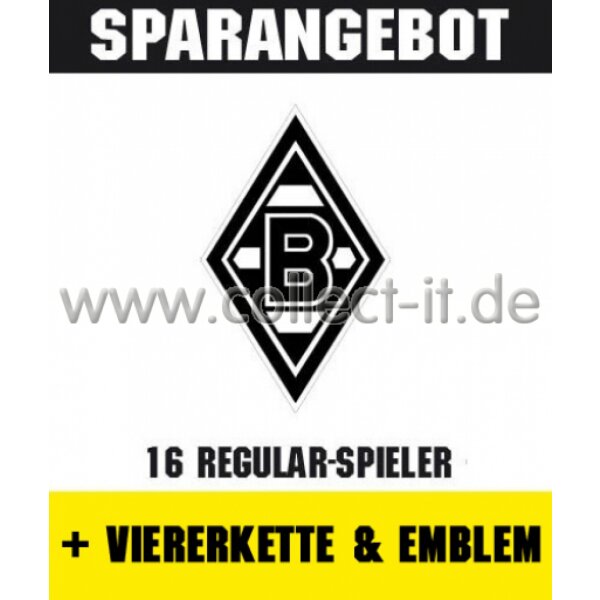 Mannschafts-Paket mit Viererkette & Emblem - Borussia Mönchengladbach - Saison 2015/16