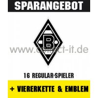 Mannschafts-Paket mit Viererkette & Emblem - Borussia...