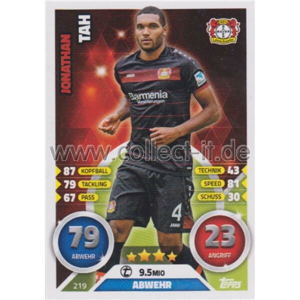 MX 219 - Jonathan Tah Saison 16/17