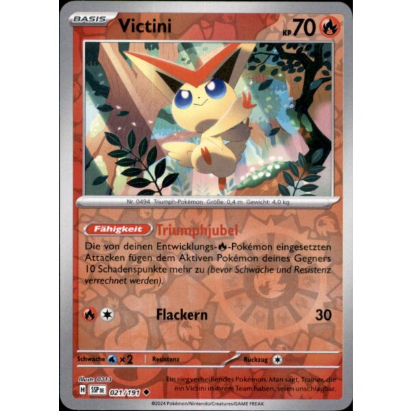 21/191 - Victini - Reverse Holo - SSP Stürmische Funken