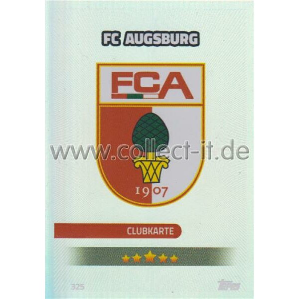 MX 325 - FC Augsburg - Clubkarten Saison 16/17