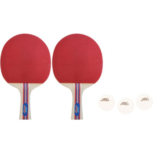 NSP TT Set,2 Schläger,3 Bälle i.Tasche