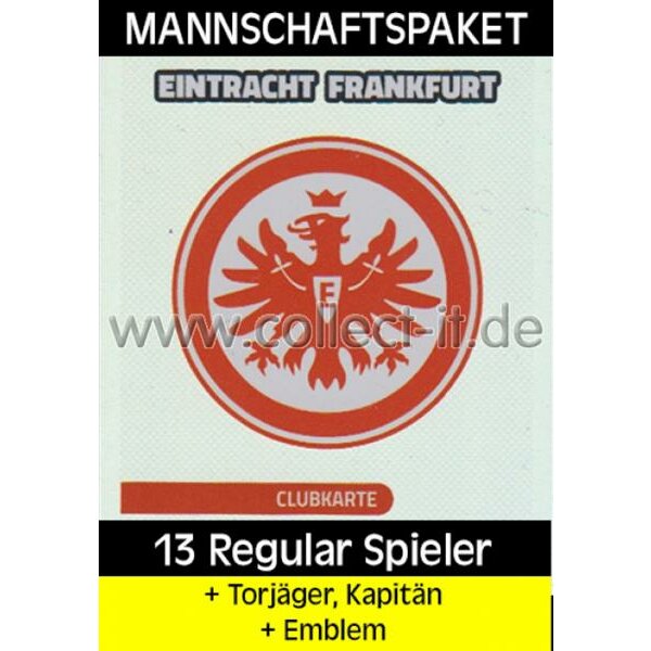 Mannschafts-Paket mit Star-Spieler, Kapitän & Emblem - Eintracht Frankfurt - Saison 2016/17