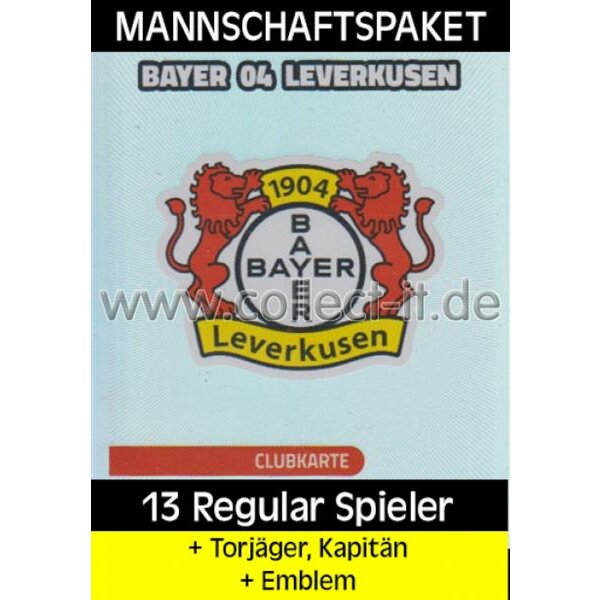 Mannschafts-Paket mit Star-Spieler, Kapitän & Emblem - Bayer 04 Leverkusen - Saison 2016/17