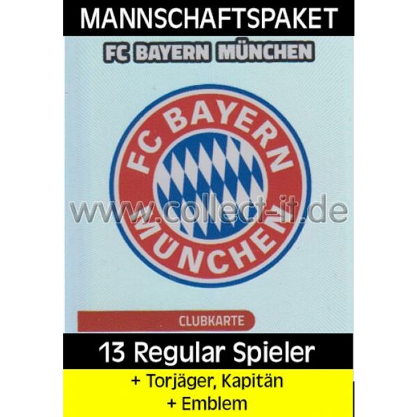 Mannschafts-Paket mit Star-Spieler, Kapitän & Emblem - FC Bayern München - Saison 2016/17