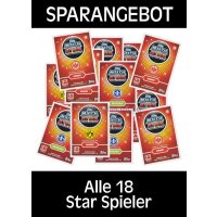 Topps Match Attax - 2016/17 - Alle 18 Star Spieler - Deutsch