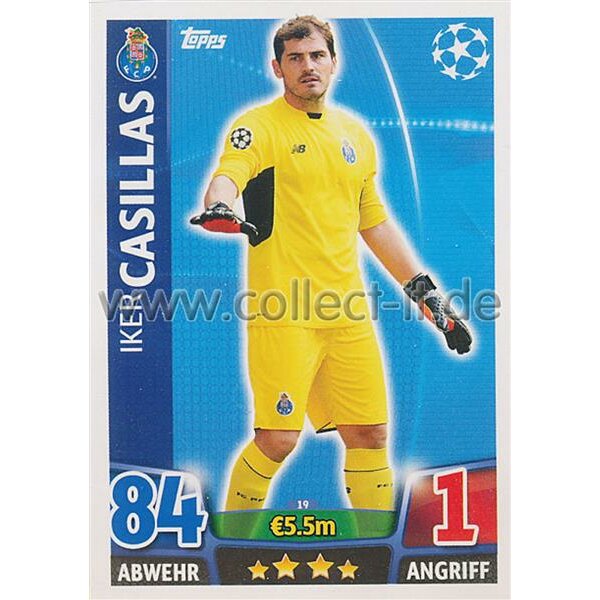 CL1516-019 - Iker Casillas - Base Card