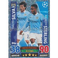 CL1516-054 - David Silva & Raheem Sterling - Midfield...