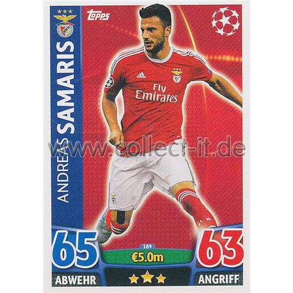 CL1516-189 - Andreas Samaris - Base Card