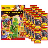 LEGO Ninjago Serie 10 Trading Cards - 1 Starter + 20 Booster