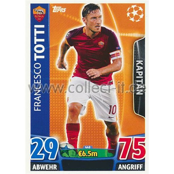 CL1516-448 - Francesco Totti - Base Card
