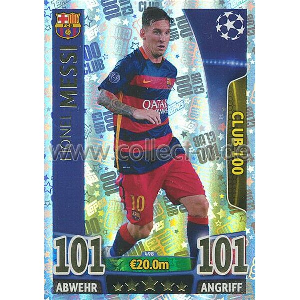 CL1516-498 - Lionel Messi - 100 Club