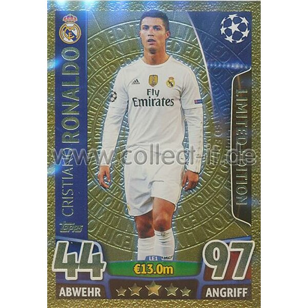 CL1516-LE1-G - Cristiano Ronaldo - Limited Edition Gold