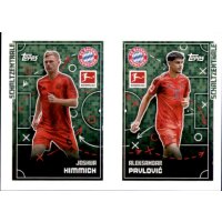 Sticker 349/350 - Joshua Kimmich/Aleksandar Pavlovic - FC Bayern München - Schaltzentrale