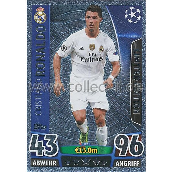 CL1516-LE1-S - Cristiano Ronaldo - Limited Edition Silber
