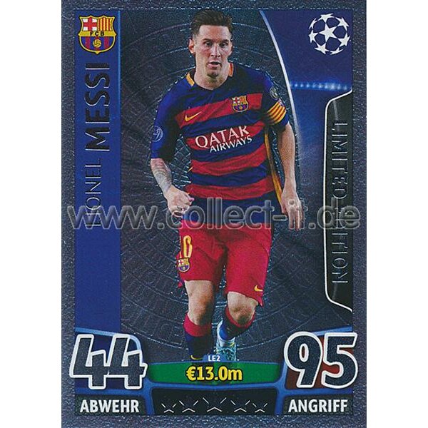 CL1516-LE2-S - Lionel Messi - Limited Edition Silber