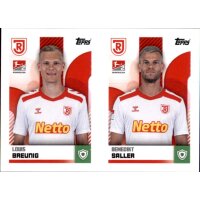 Sticker 505/506 - Louis Breunig/Benedikt Saller - SSV Jahn Regensburg - 2.Bundesliga