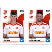 Sticker 507/508 - Dominik Kother/Christian Kühlwetter - SSV Jahn Regensburg - 2.Bundesliga