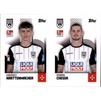 Sticker 517/518 - Maurice Krattenmacher/Dennis Chessa - SSV Ulm 1846 Fussball - 2.Bundesliga