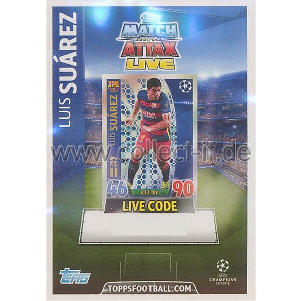 CL1516-P06 - Luis Suarez - Live Code Karte