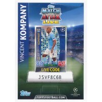 CL1516-P34 - Vincent Kompany - Live Code Karte