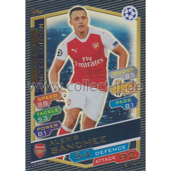 CL1617-LEMGG - Alexis Sanchez - Limited Edition GOLD