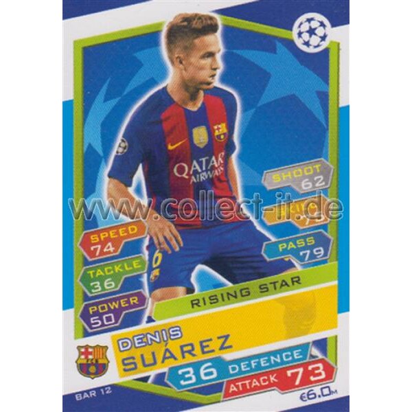 CL1617-BAR-012 - Denis Suarez - FC Barcelona