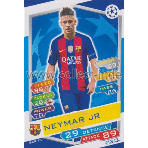 CL1617-BAR-015 - Neymar JR - FC Barcelona