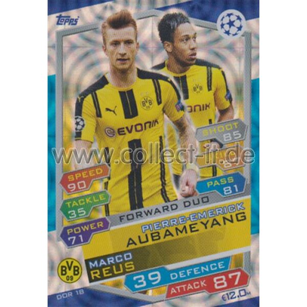 CL1617-DOR-018 - Pierre-Emerick Aubameyang & Marco Reus - Borussia Dortmund