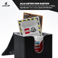 collectXP – Deck Box – Premium Karten Aufbewahrungsbox, Kartenbox für alle TCG & Sammelkarten (schwarz)