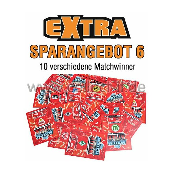 Match Attax EXTRA - Spar 6 - 10 verschiedene Matchwinner/Hattrick Helden - Saison 13/14