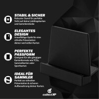 collectXP - Cardholder - Premium Kartenständer für alle TCG & Sammelkarten, zur Präsentation und Aufbewahrung von Karten in Toploader, PSA & Magnet Holder etc. (kompatibel mit Magic, Pokemon, Yu-Gi-Oh!, Sportkarten & co.) x10