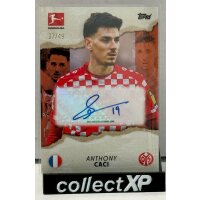 Anthony Caci Autograph 37/49 - Topps Bundesliga...