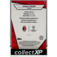 Chaka Traore One of One RC Rookie 1/1 - Topps Super Stars 23/24