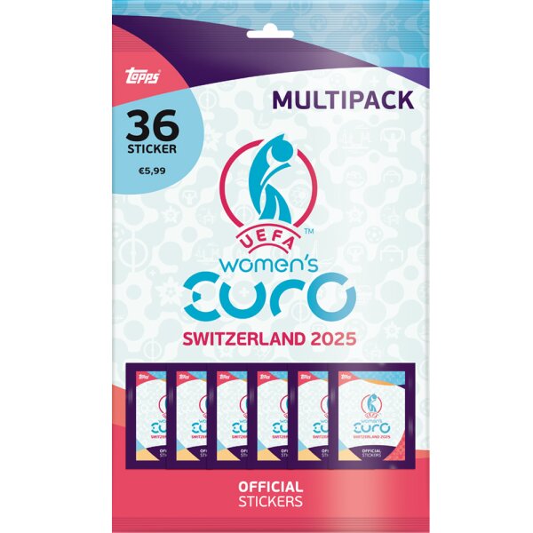 UEFA Womens EURO 2025 Switzerland - Sammelsticker - 1 Multipack
