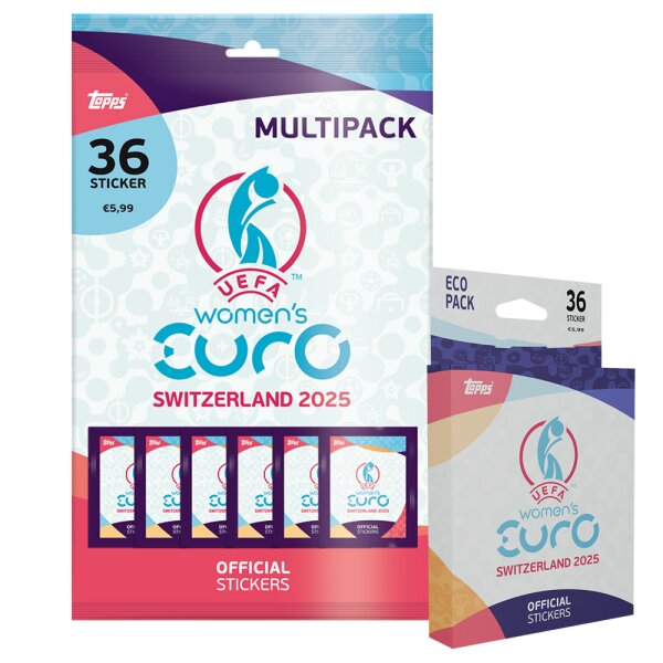 UEFA Womens EURO 2025 Switzerland - Sammelsticker - 1 Blister + 1 Multipack