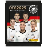 DFB 2025 - 125 Jahre Fußballgeschichte - Sammelsticker - 2 Displays (72 Tüten)