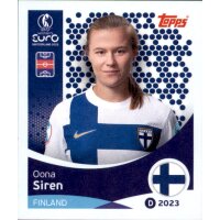 Frauen EM 2025 Sticker 88 - Oona Siren - Finnland