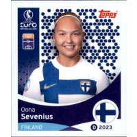 Frauen EM 2025 Sticker 91 - Oona Sevenius - Finnland